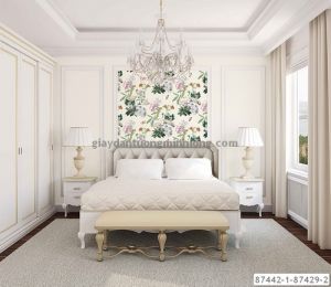 Giấy dán tường phòng ngủ mã 87442-1