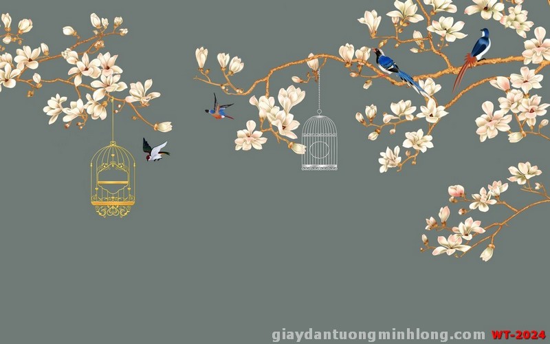 Tranh dán tường indochine WT-2024_267