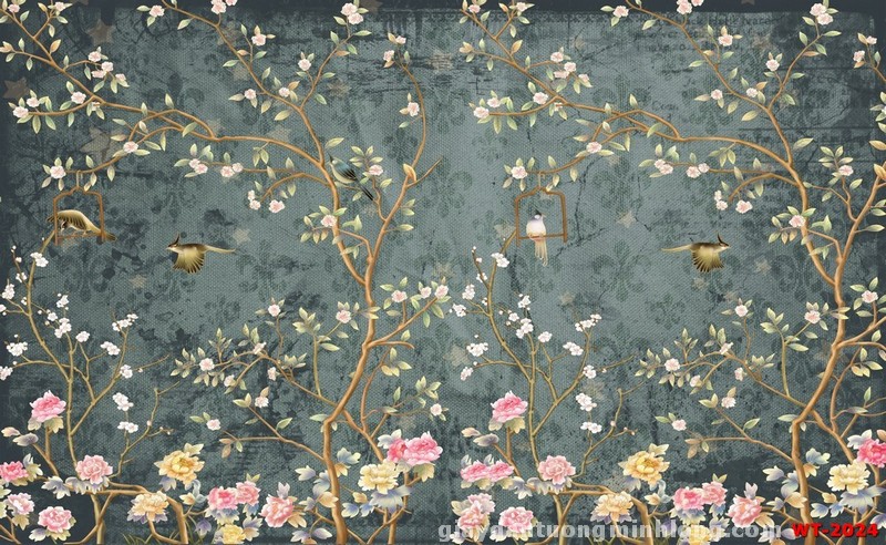 Tranh dán tường indochine WT-2024_325