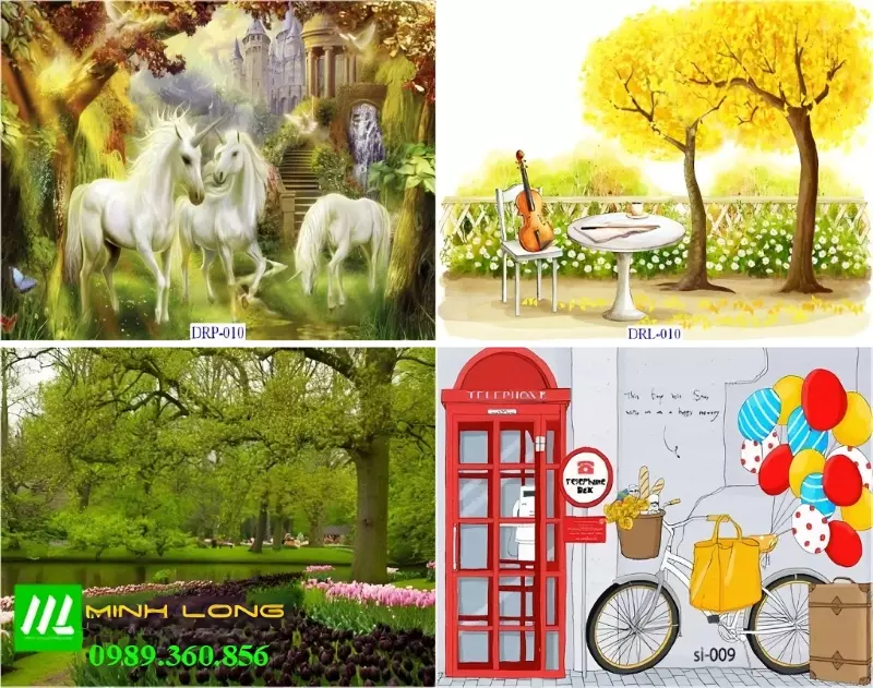 CÁC MẪU TRANH DÁN TƯỜNG 3D ĐẸP NHẤT 2023